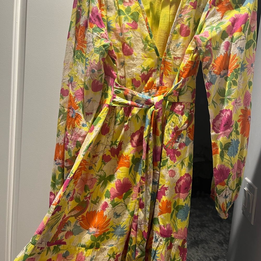 Banjanan Dress Peony Floral Print Fiesta, size M